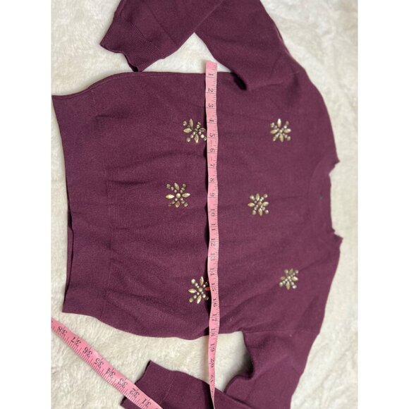 Miss Selfridge long sleeve snowflake sweater women size 6 - Picture 7 of 7